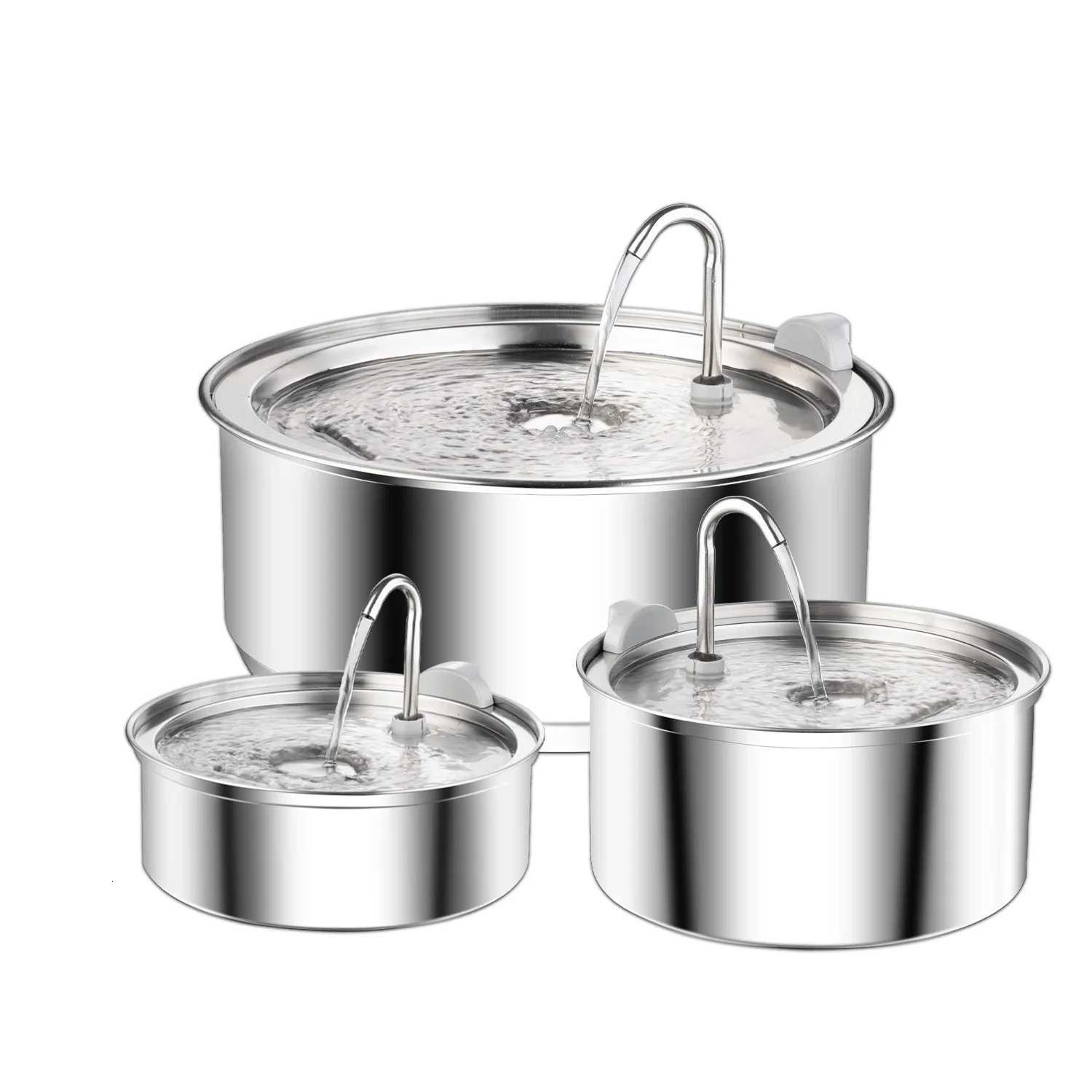 Stainless Steel Cat Water FountainPet Water Dispenser With FilterDog Drinking Fountain For CatsUltra Quiet Water Pump M251204