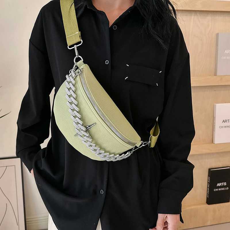 Luxury Chest Pack Fashion Brand Woman Belt Bag Phone Pack Designer Simple Waist Bag Chain Leather Ladies Shoulder Crossbody BagsT251204