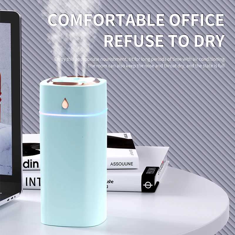 Triple-Nozzle 600mL Waterdrop Mist Humidifier Fast Gentle Moisture for Your Space C251204