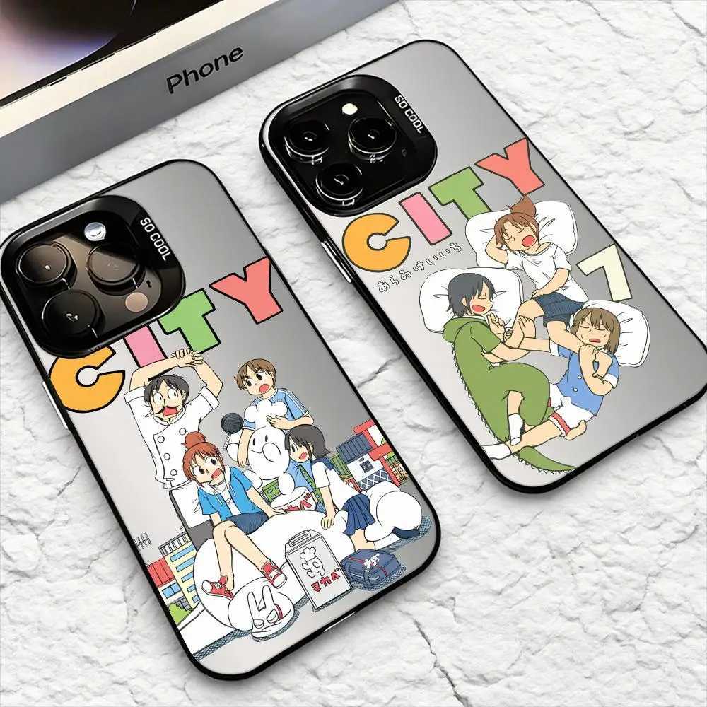 Anime City the An Phone Case For Phone 11-17 Air Pro Max Colorf Plated Anti Slip Anti Fingerprint Protector H251203