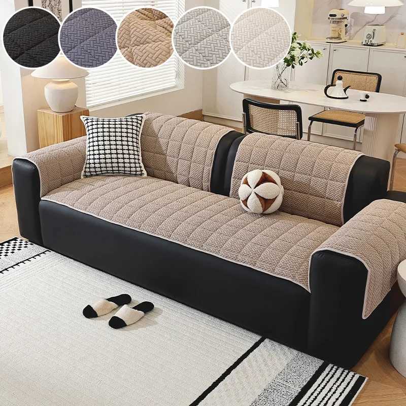 1PC-Winter plush sofa cushion anti slip cushion for autumn and winter simple and popular sofa cushion for living room M251204 - view 5