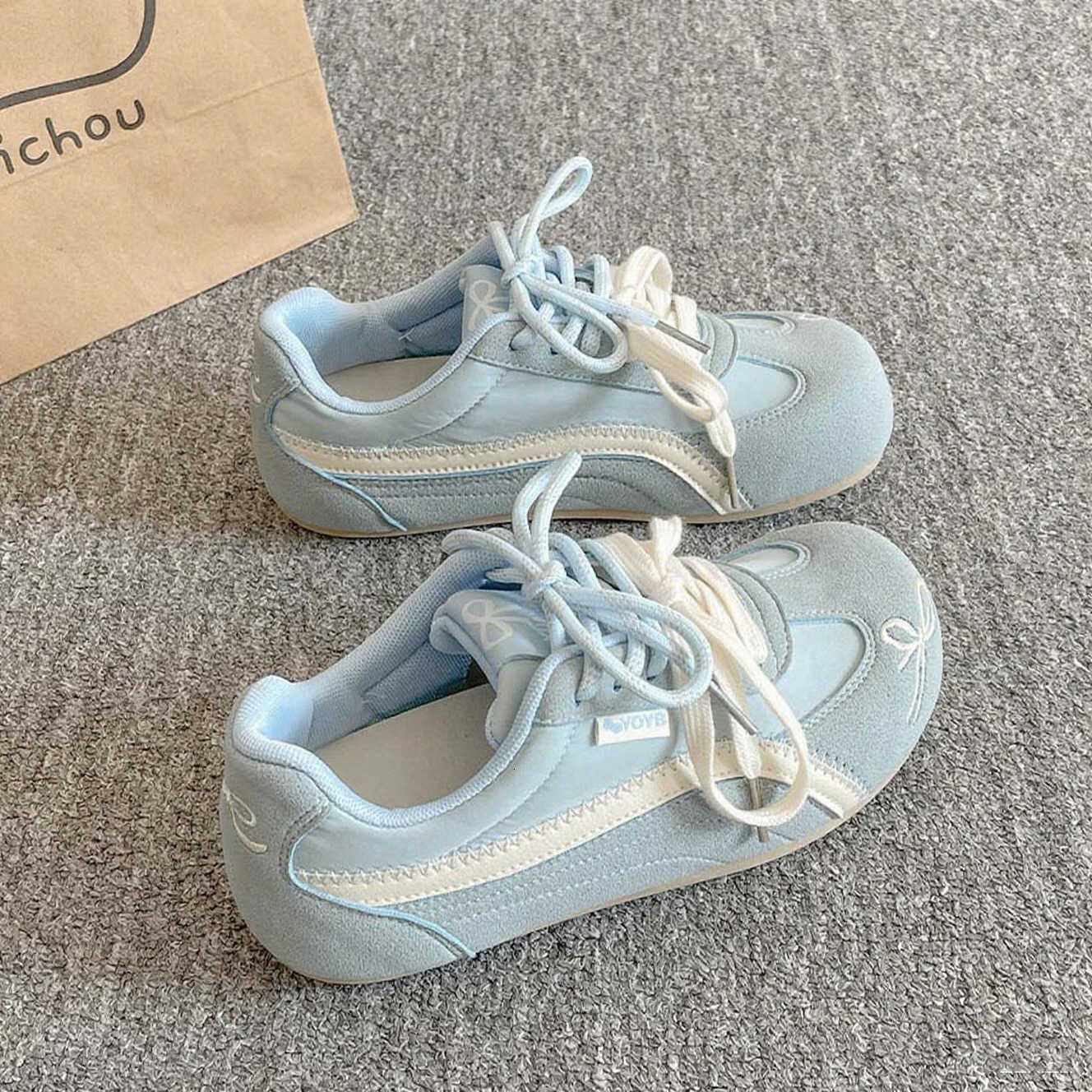 Children Fashion Sports Shoes Kids Casual Running Sneakers Thick Bottom Lace Up Shoes Soft Sole Non-slip Sneakers Low-top Shoes X251201