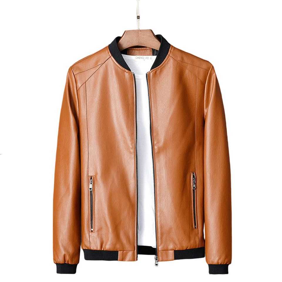 Men Faux Leather Jackets Slim Fit Warm Plush Handsome Business Coat OuterwearT251204