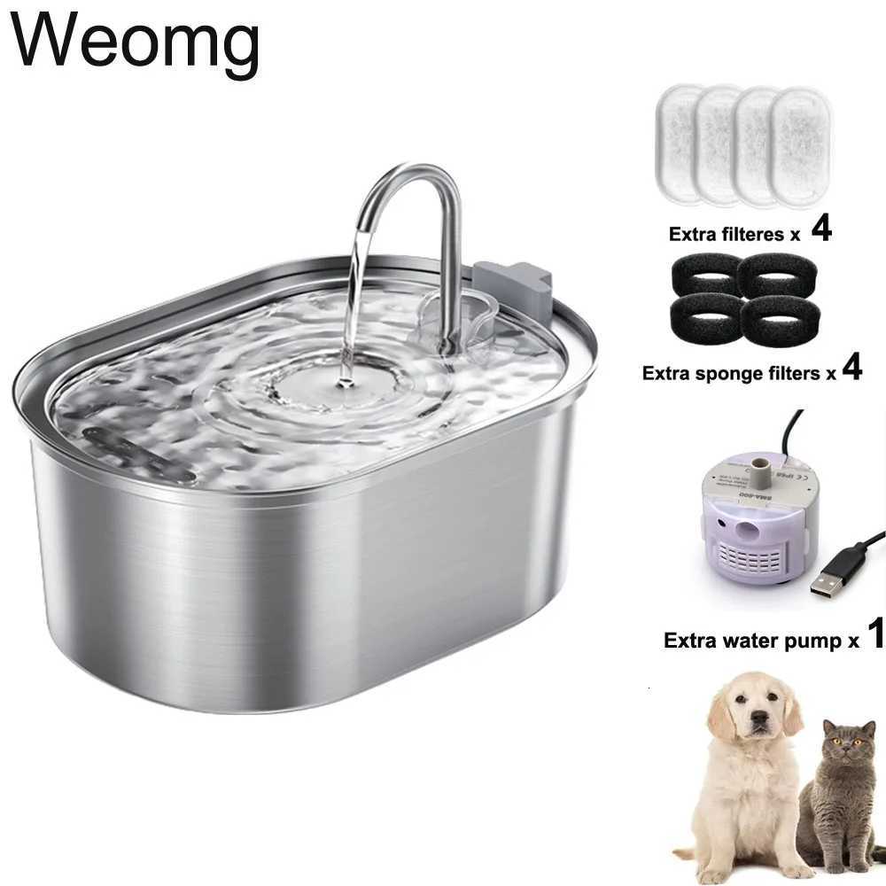 32L Stainless Steel Cat Water Fountain Automatic Pet Water Dispenser Accessories Auto Cat Drinking Fountain Dog Drinker Bowl M251204