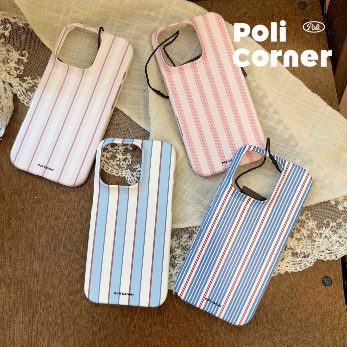 Art Fashion Striped New Phone Case for iPhone 17 16e 16 15 14 13 12 11 X XS XR 8 Air Pro Max Plus Luxury Double-layer Back Cover H251203