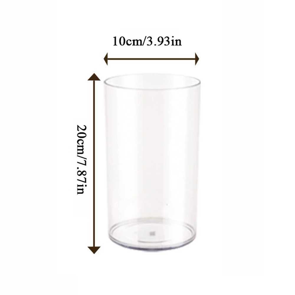 Acrylic Clear Cylinder Flower Vase Unbreakable Hurricane Tall Large Plastic Vases for Wedding Centerpieces Hydroponic Decor H251204