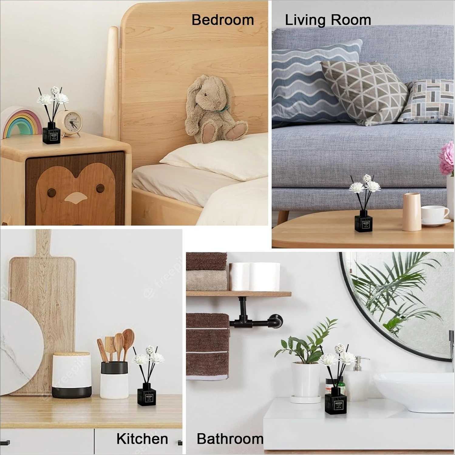 50ml Premium Aroma Diffuser Oil for Home Car Air Freshener Room Deodorizer Perfume Long Lasting Fragrance Y251204