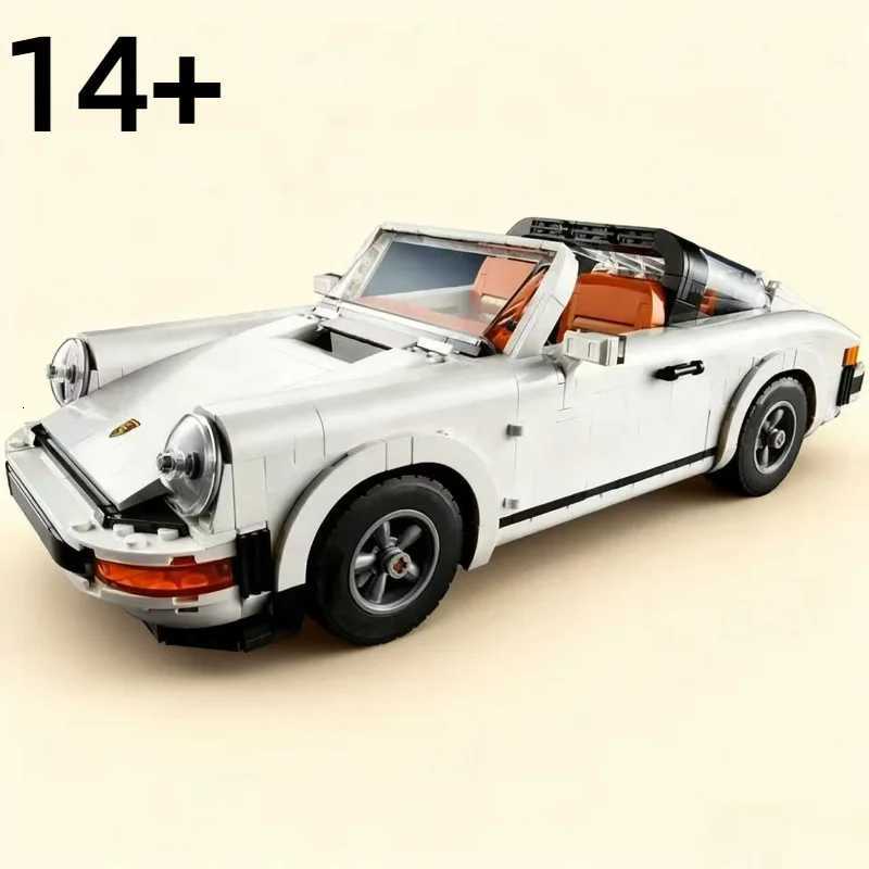 1458PCS Technical FIT 10295 Retro White Hypercar Building Blocks Model Bricks Super Racing Car Set Toys Christmas Birthday Gifts Y251204