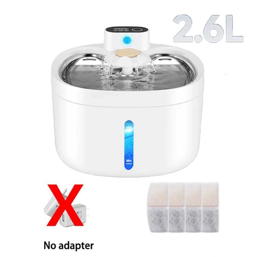 Automatic Pet Water Fountain 4000mAh Wireless Cat Water Dispenser 26L Infrared Sensor Smart Dog Drinkier Filter Fountain M251204