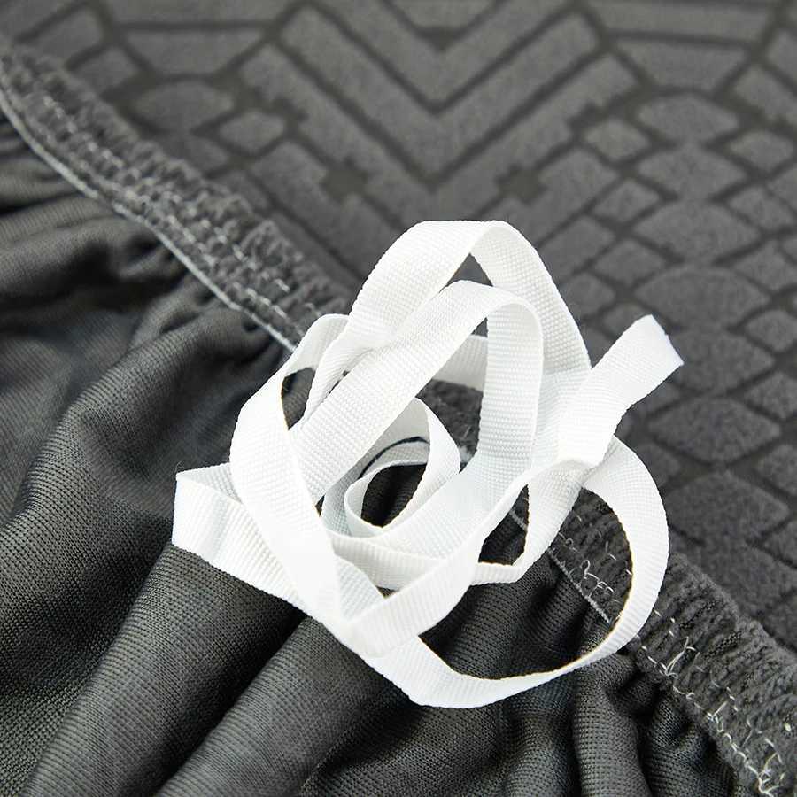 The high-elasticity fleece jacquard sofa bed cover with geometric pattern is easy to install and decorates your sofa bed M251204 - view 4