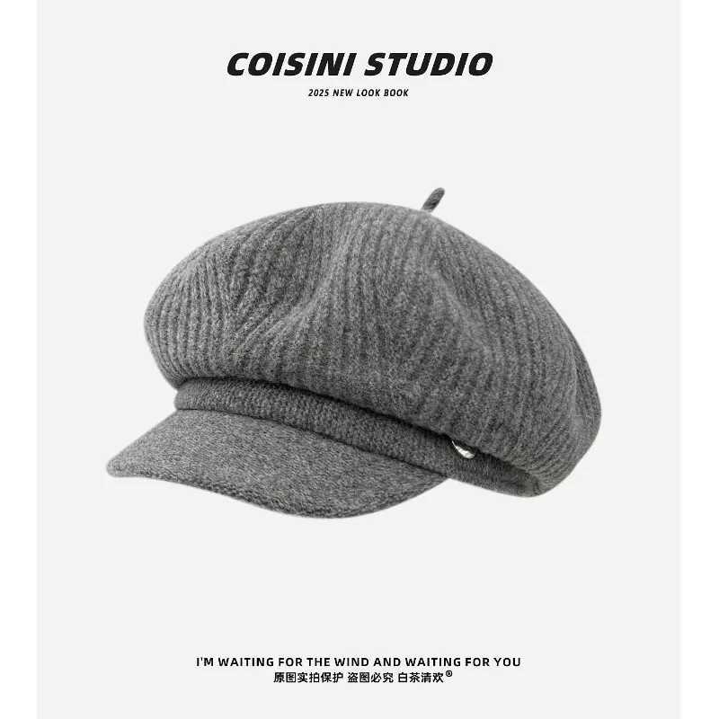 New Retro New Years Atmosphere Red Wool Berets for Women Autumn and Winter Travel Casual Versatile Elegant Painter HatsXJ251204 - view 5