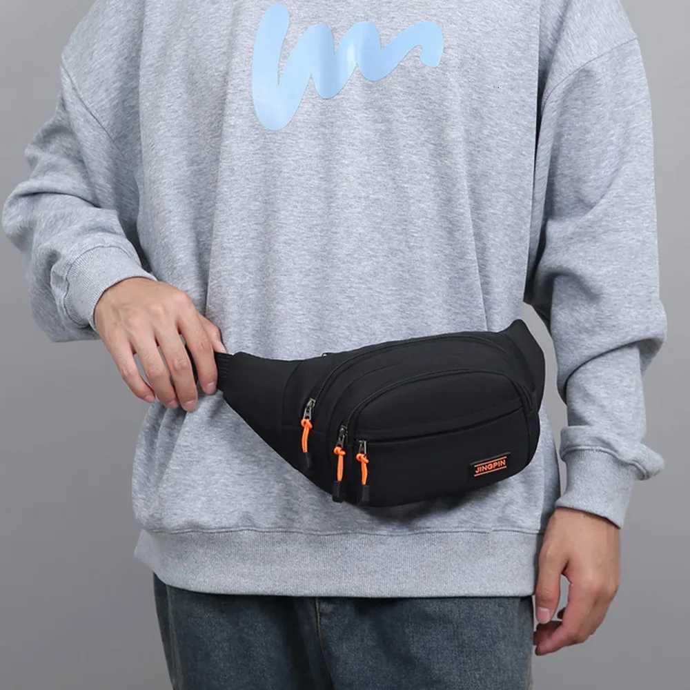 Nylon Men Chest Bag Large Capacity Adjustable Strap Outdoor Waist Bag Japanese Style Multi Functional Sports Walking Bag RidingT251204