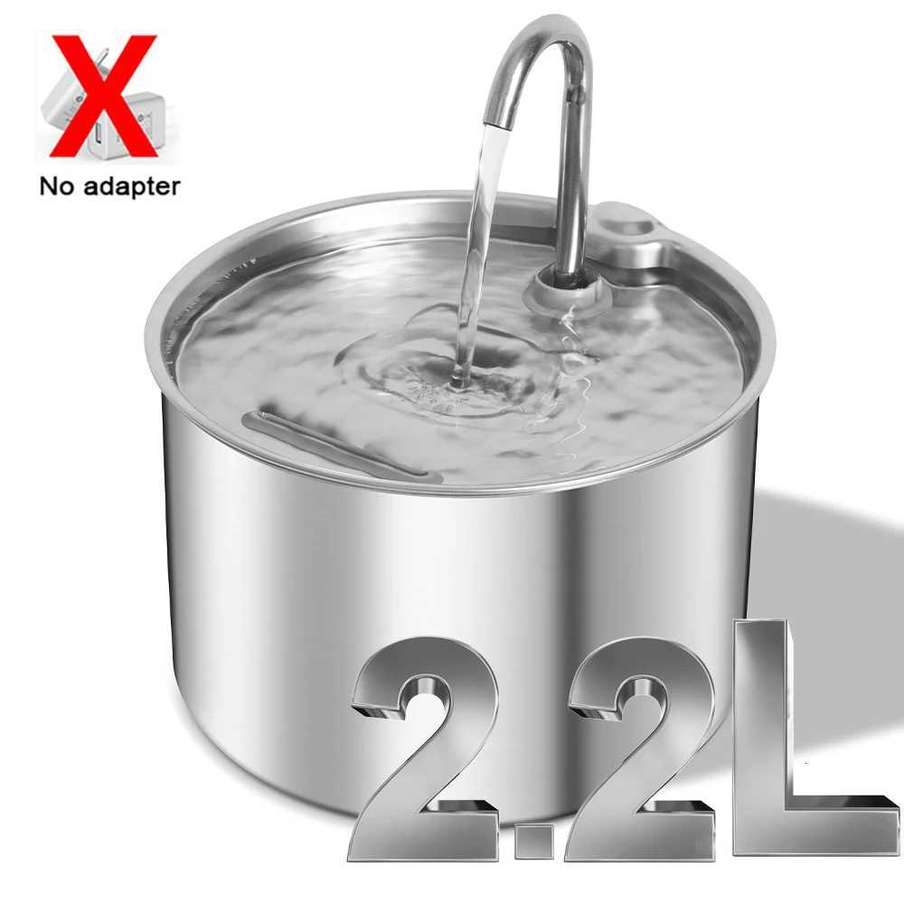 22L Stainless Steel Pet Water Feeder Cat Automatic Water Fountain USB Electric Mute for Cat Dog Filter Fountain Drinking Bowl M251204 - view 1