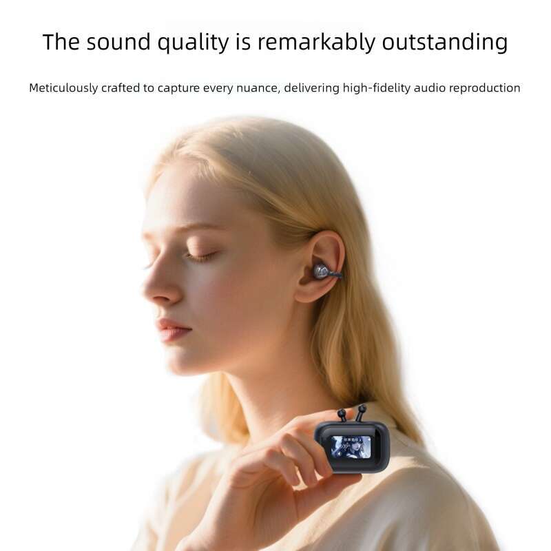 Famous Brand Cross Border Z Digital Display Touch Screen Bluetooth Ultra Long Battery Life HD Call Clip Ear Wireless Earphones