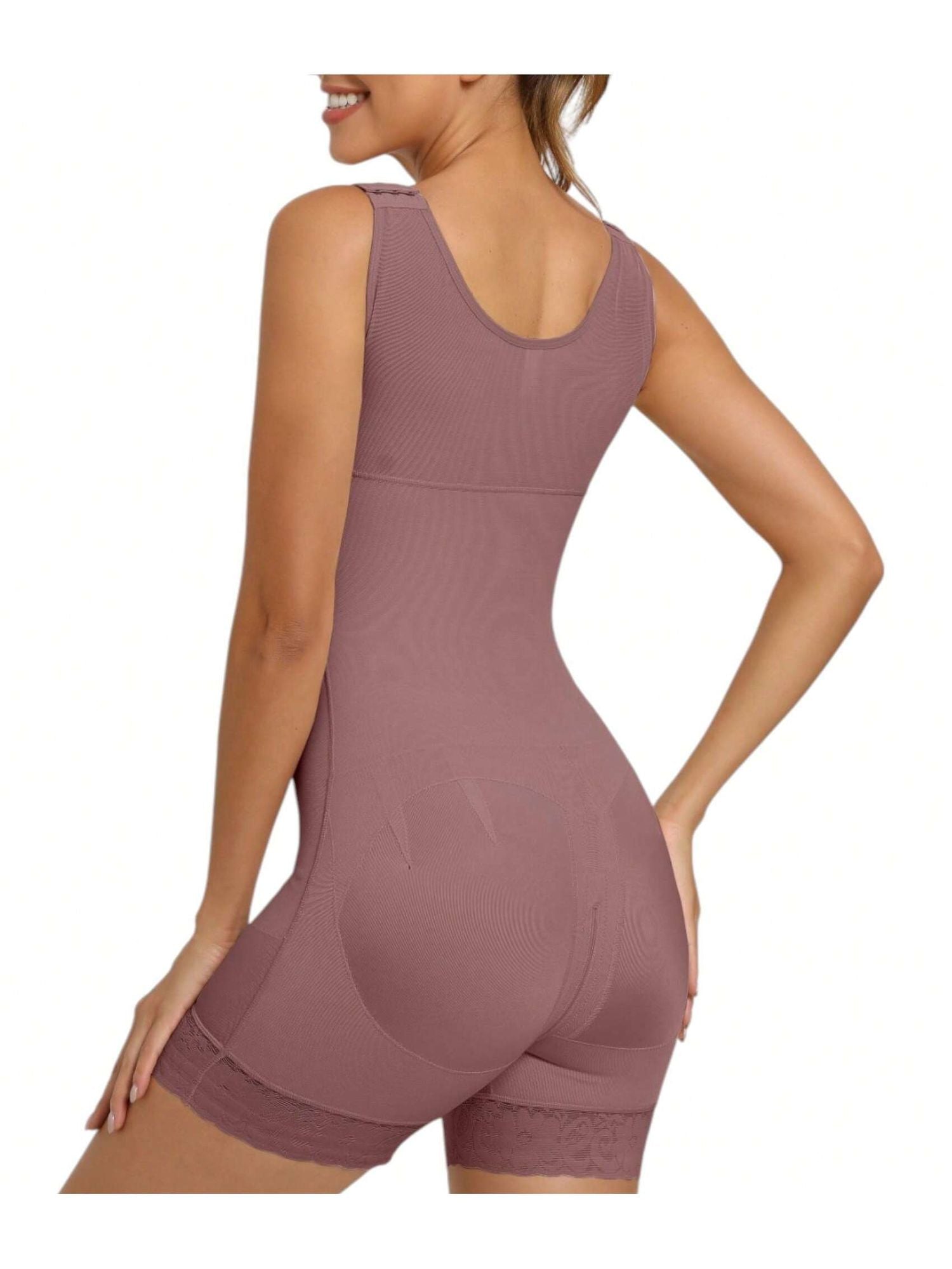 Women's Tummy-Control Faja Corsets: Full-Length Body Shapers With Lift Support & Concealed Zippers