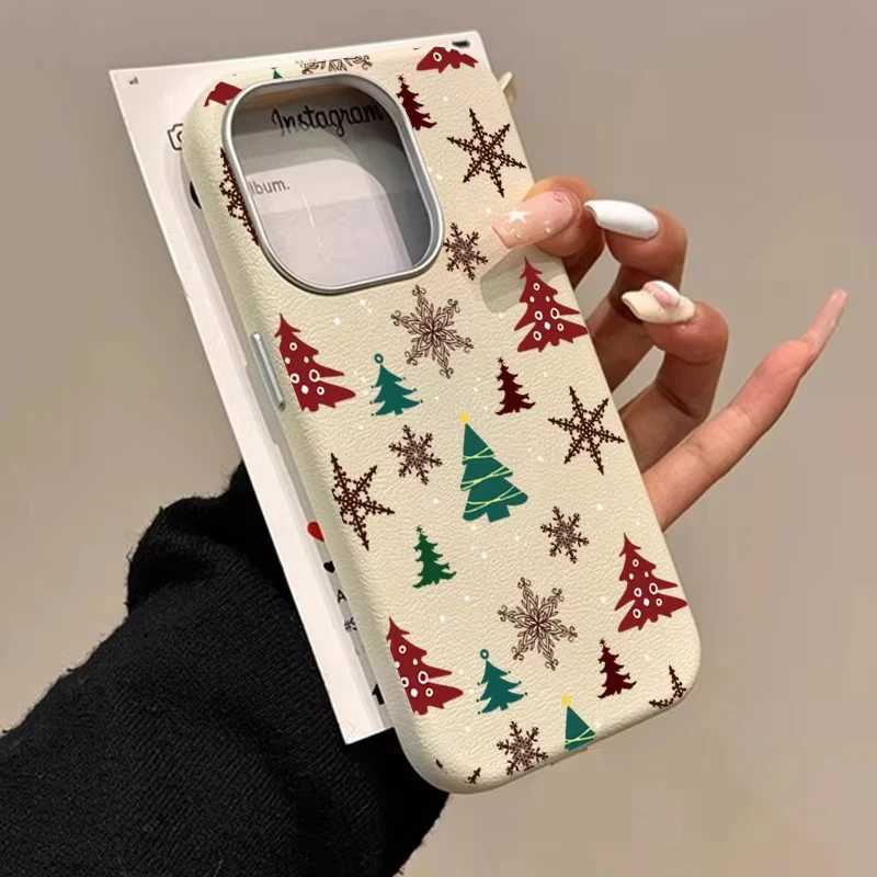 Gingerbread Man Leather Phone Frosted Case for iPhone 17 Air 16 E 15 14 Plus 13 12 11 Pro Max XS Max Protect Soft Silicone Cover H251203