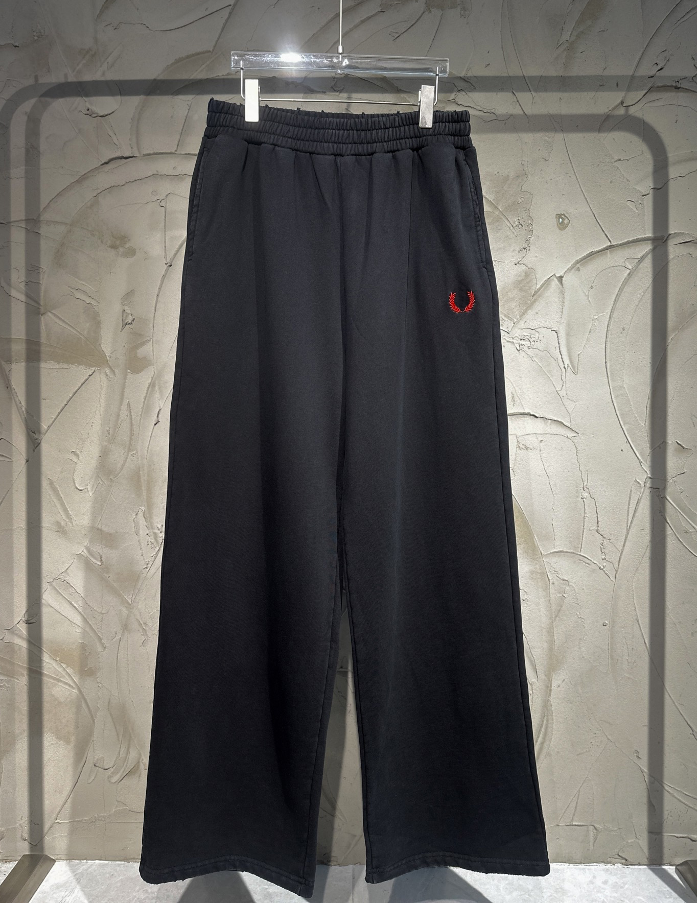 Men's Plus Size Pants Round neck embroidered and printed polar style summer wear with street pure cotton 1e22d