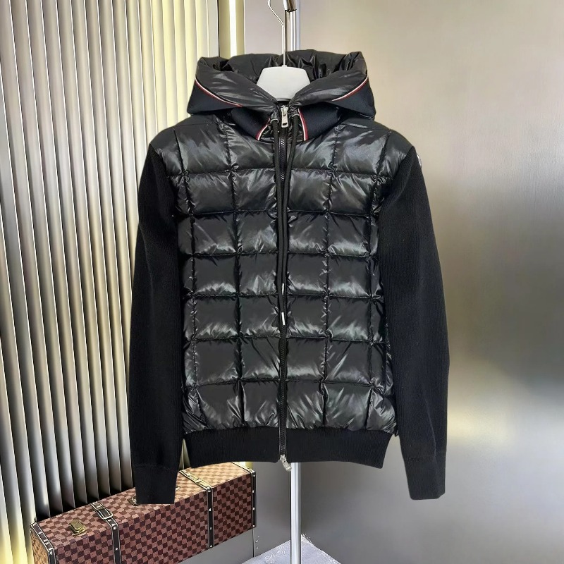 Designer jacket men coat puffer Jacket down Jacket Women Parkas Mens Embroidered Stand Collar Knitted Splice Sweater Lightweight Down Sweater nickeltop00