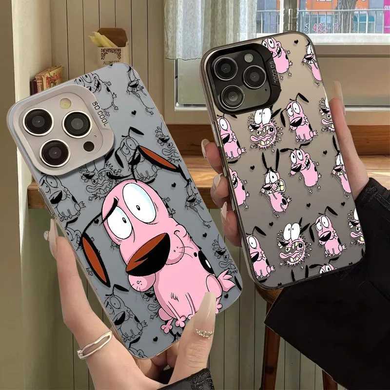 Courages Cowardly Dog Phone Case for IPhone 17 16 15 14 13 12 11 Pro Max Plus 17 Air 16E X XR XS Max Bumper Shockproof Cover H251203
