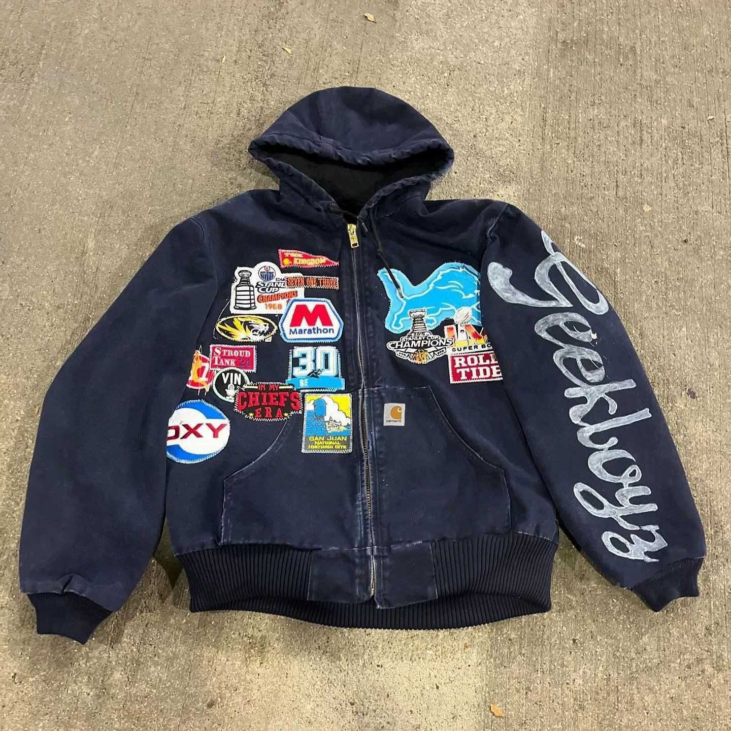 New men's casual hooded 3D printed men's cardigan sweater jacket;L251204