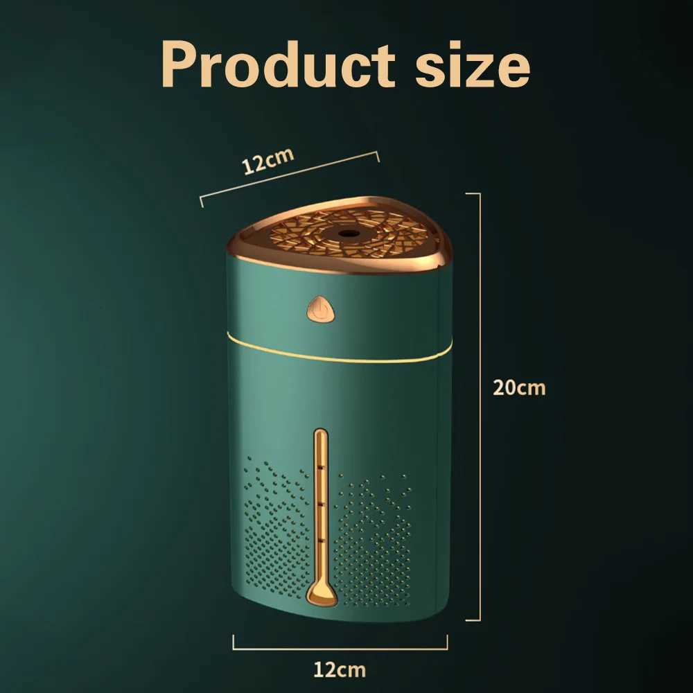 TINSOL 1000ml Air Humidifier LED Night Light Smart Power-Off Protection USB Portable Humidifier Ideal for He and Off C251204