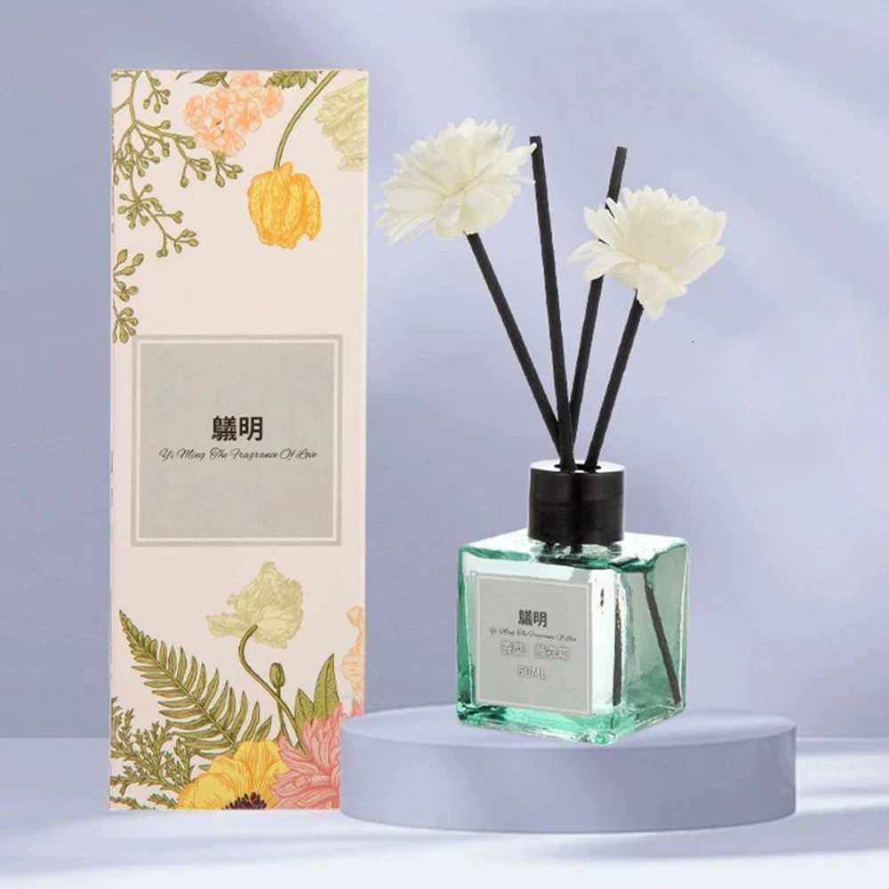 50ml Flameless Reed Diffuser Set - Fragrance Oil Home Fragrance Sticks Aromatherapy Decorative Ornament Y251204