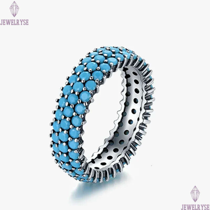 vintage turquoiser ring designer for woman s925 sterling silve party daily outfit luxury band rings womens fashion jewelry travel friend gift box