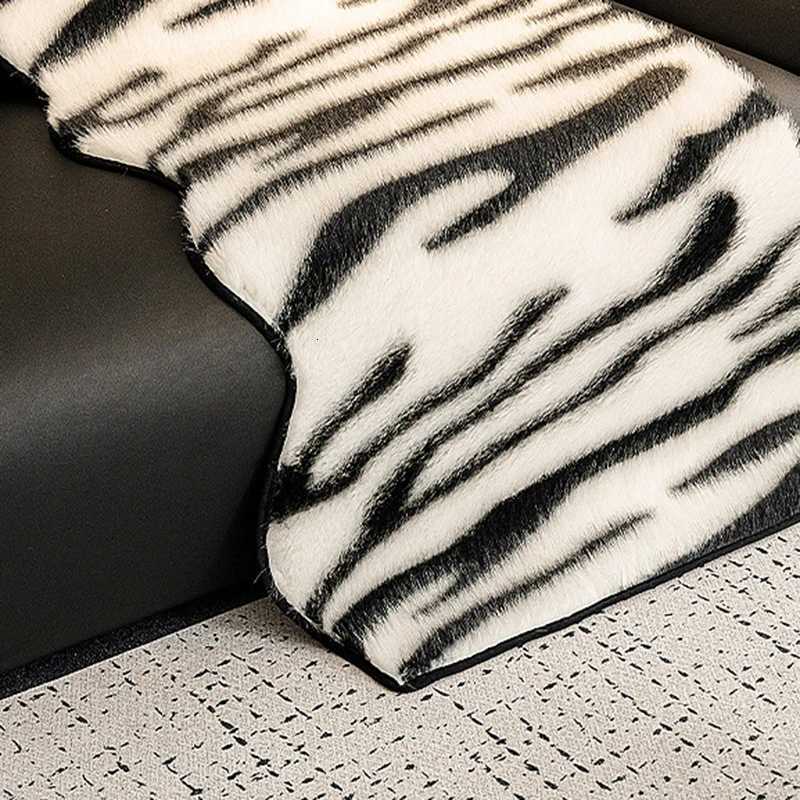 Luxury Imitation Mink Fur Sofa Cover Non-Slip Solid Color Thicken Warm Plush Sofa Towel For Living Room Couch Cover Home Decor M251204 - view 7