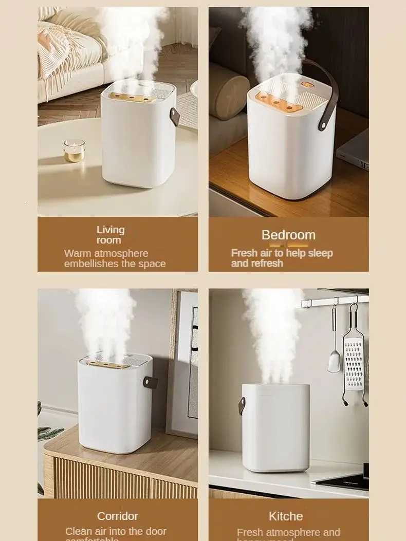 Three nozzle air humidifier 18L large capacity purifier aratherapy essential oil diffuser night light household spray C251204