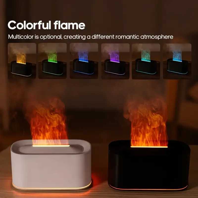 Colorf Flames Air Humidifier Essential Oils Humidifiers Flame Ara Humidifier Mini Ara Diffuser Aratherapy USB Sprayer C251204
