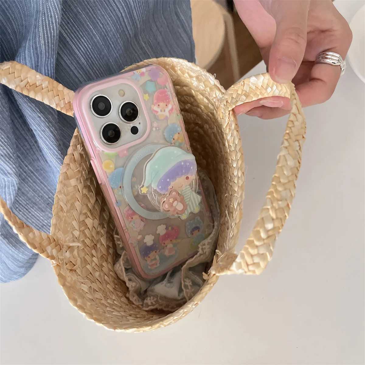 New cat shake stand Phone Case For iPhone 16 15 14 13 Pro Max fundas iphone 16 case Protective cover case Protective cover H251203