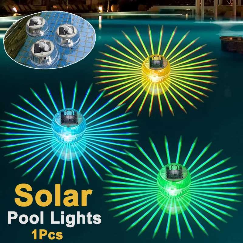 1 Pz Luci Solari Galleggianti Per Piscina RGB Che Cambia Colore LED Luce Estern…