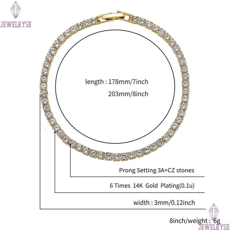 gold tennis bracelet designer woan iced out chain ens bracelets AAA zirconia silver diaond chains bangles hiphop an woens luxury jewelry 15c 17c 19c