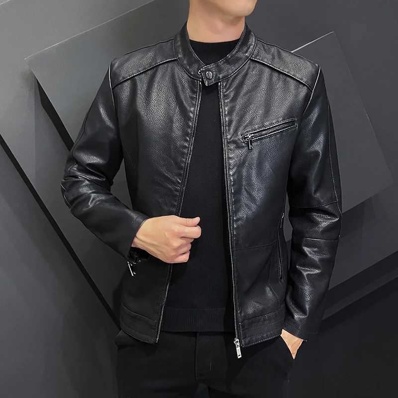 New Winter Mens Leather Jacket Coat Male Retro Streetwear Thicken Leather Bomber Jacket Men Fleece Brand Biker Leather JacketT251204