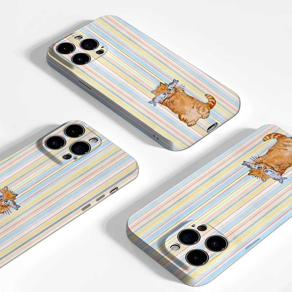 Cat with Fish IPhone17 Must-Haves Phone Case for IPhone 17 16 15 14 13 12 28 Pro Max Plus Double-layer Back Cover H251203