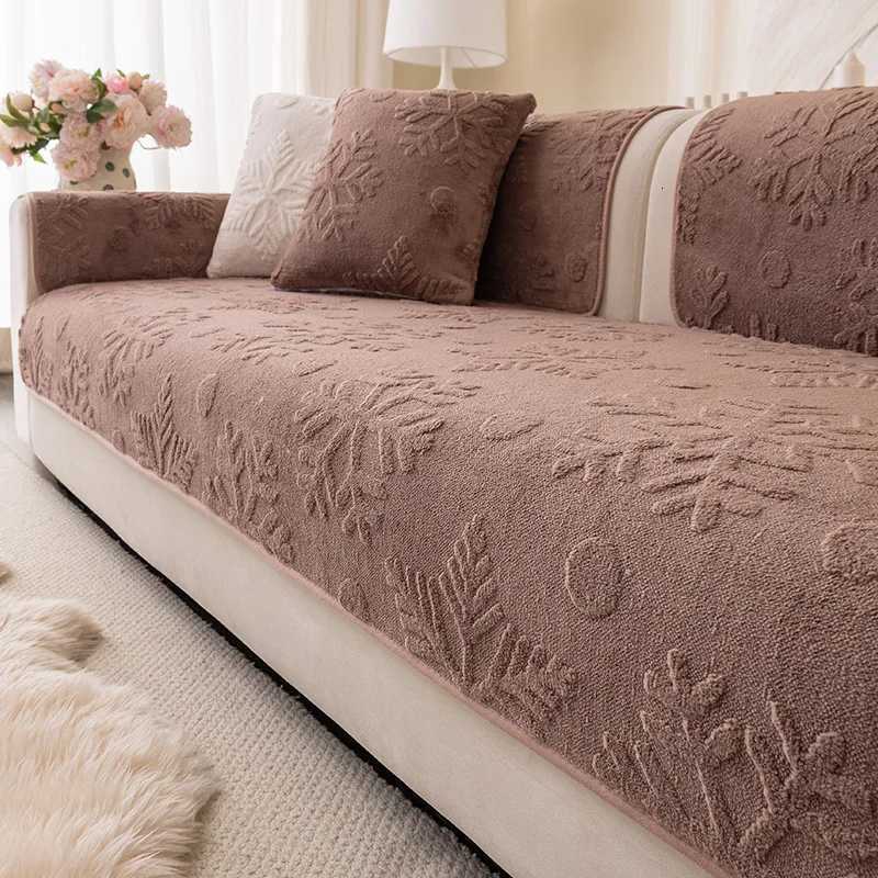 Christmas French Thickened Warm Sofa Cover Fabric New Anti Slip One-piece Sofa Cushion Warm and Comfortable in Autumn and Winter M251204 - view 5