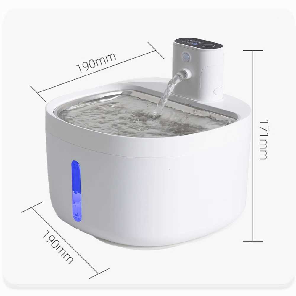 26L Wireless Cat Water Fountain Auto Sensor Drinking Fountain For Cats Dog Drinker Pet Water Dispenser With Filter M251204