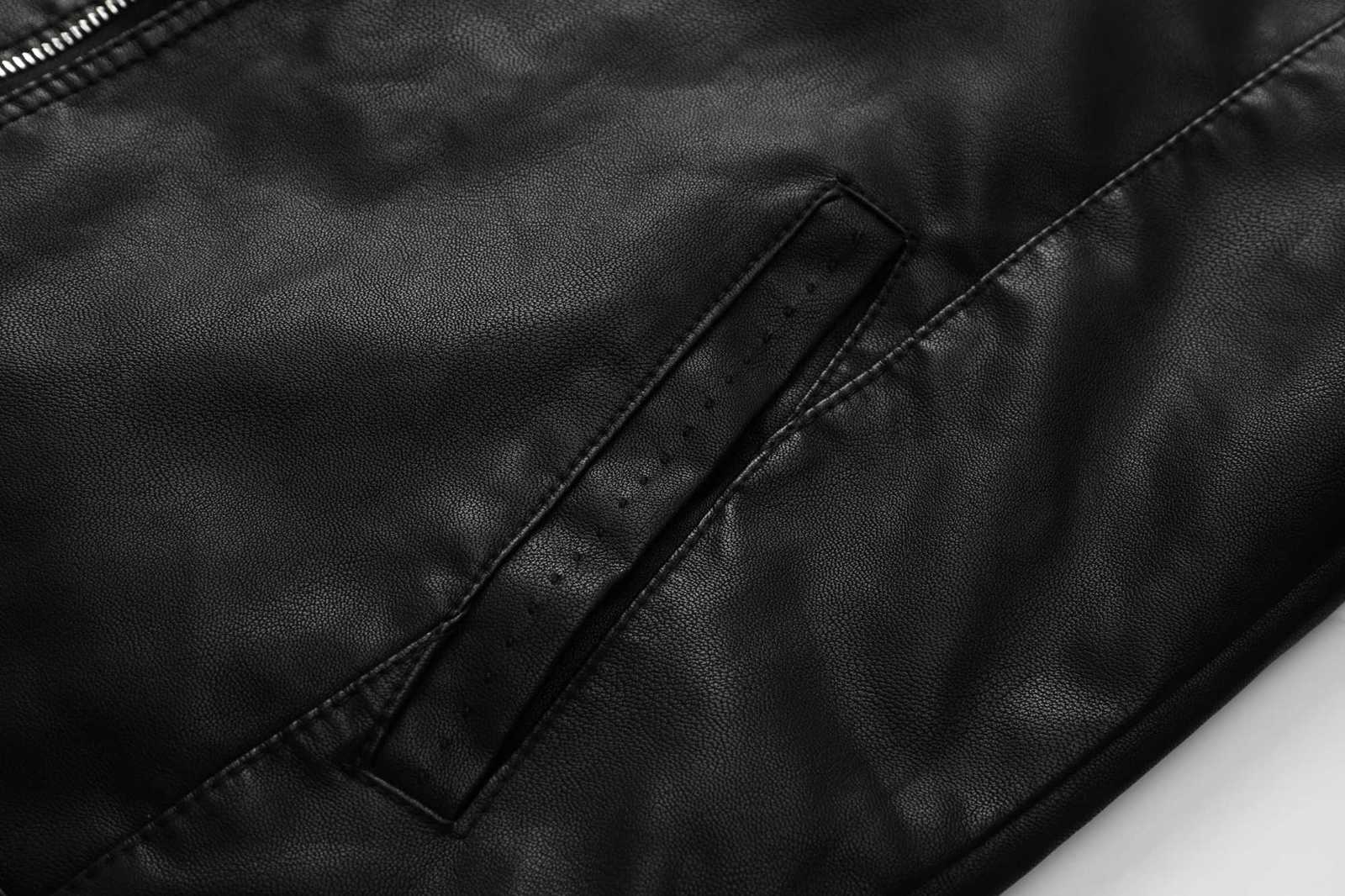 Mens motorcycle PU leather jacket casual jacketT251204