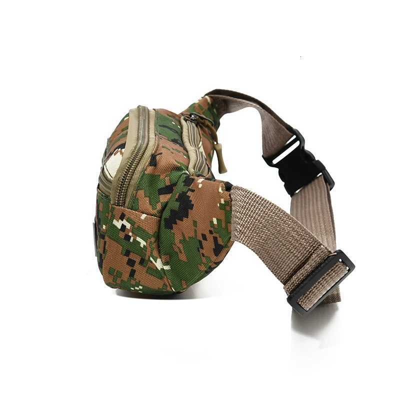 Camouflage Waterproof Waist Bag - Multi-Layer Outdoor Sling Pack with Large Capacity Durable Nylon Fanny PackT251204