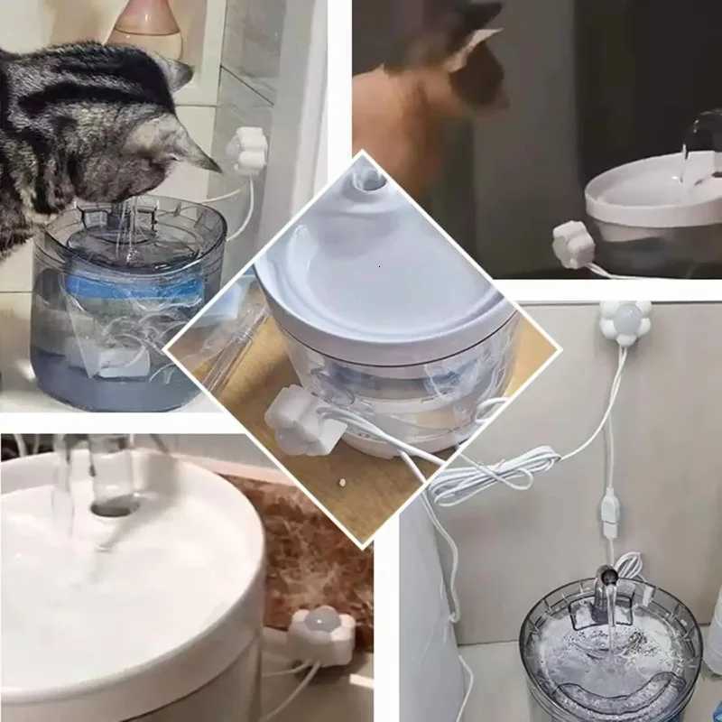 Smart USB Pet Water Fountain with Motion Sensor and Filter Automatic Drinking Dispenser for Cats and Dogs Daily Hydration Use M251204