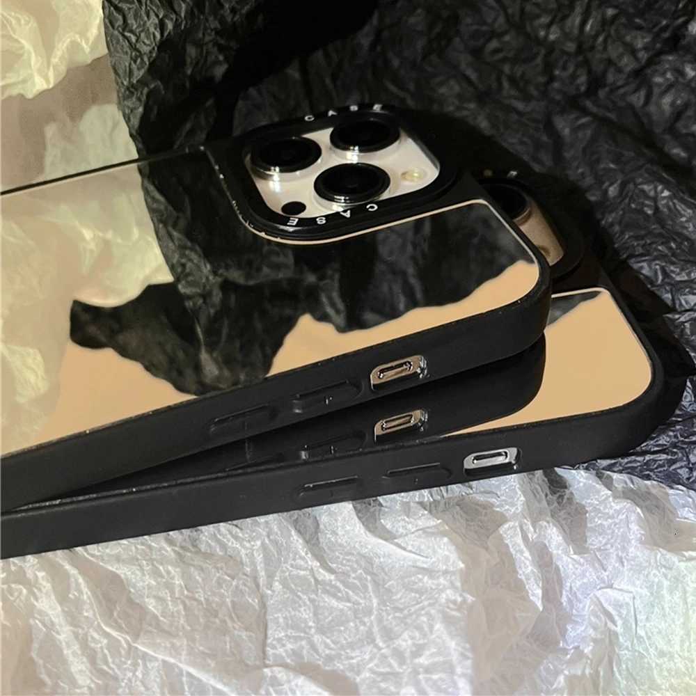 Mirror Simplicity Phone Case For iPhone 17 16 12 14 13 15 Pro Max Magnetic Wireless Charging Luxury Makeup Mirror Cover H251203