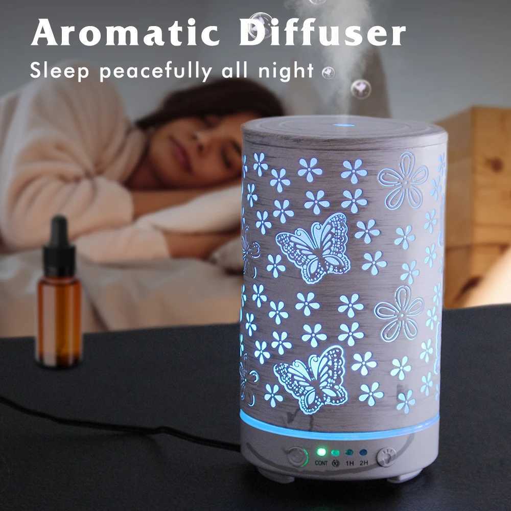 100ml Essential Oil Diffuser Sn-Color Ara Light trasonic Air Humidifier Ro Scent Diffuser with Timer Function C251204