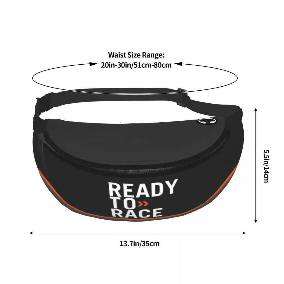 Cool Ready To Race Fanny Pack for Running Women Men Enduro Cross Motocross Bike Life Crossbody Waist Bag Phone Money PouchT251204