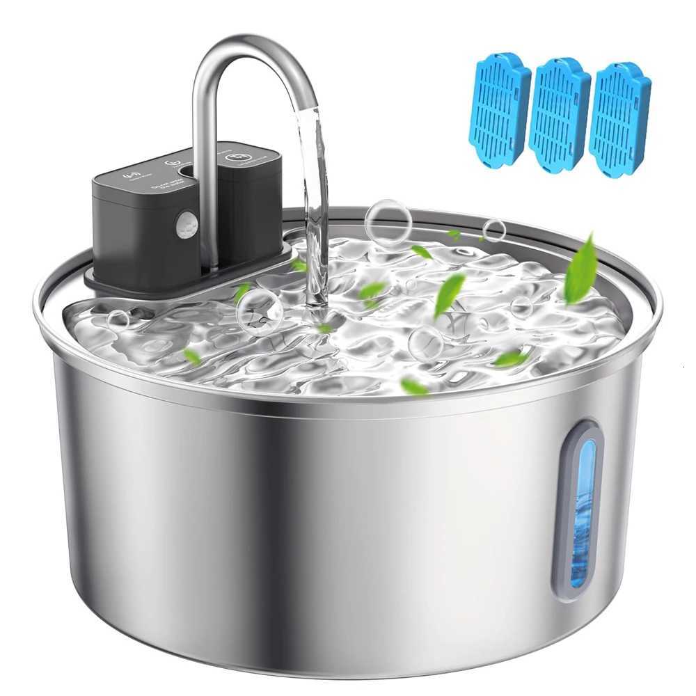 32L Stainless Steel Cat Water Fountain Wireless Sensor Smart Automatic Dog Water Dispenser Drinking Fountain 4000mAh M251204