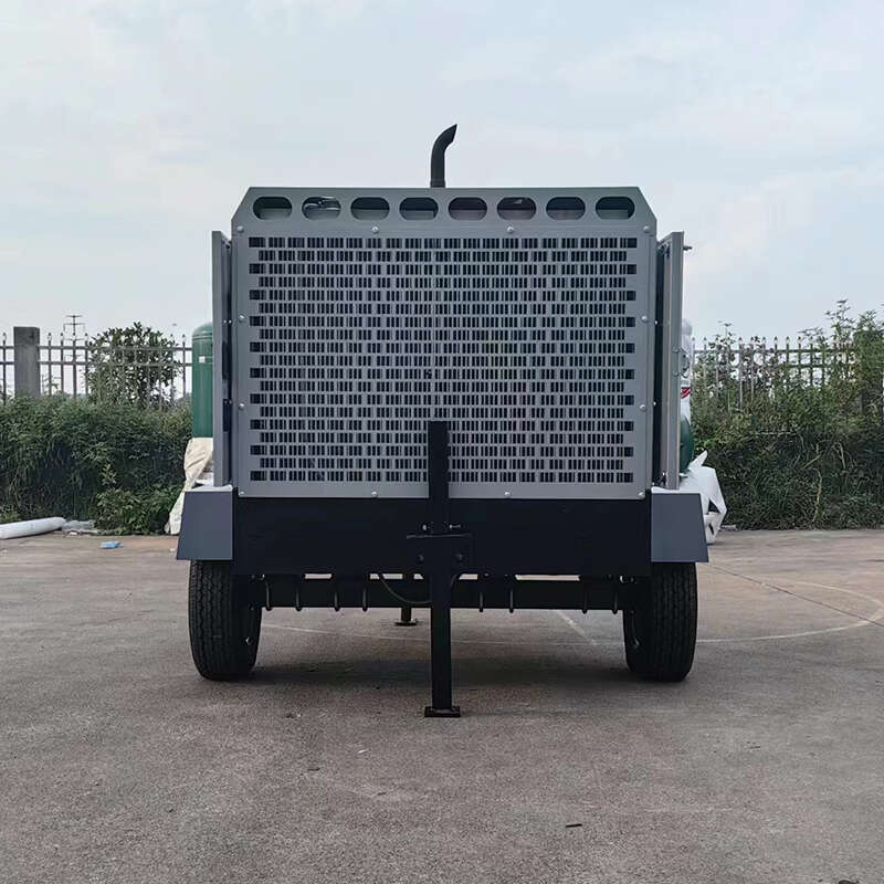 200-1600 Cfm Mobile Diesel Screw Type Rotary Air Compressor for Mining