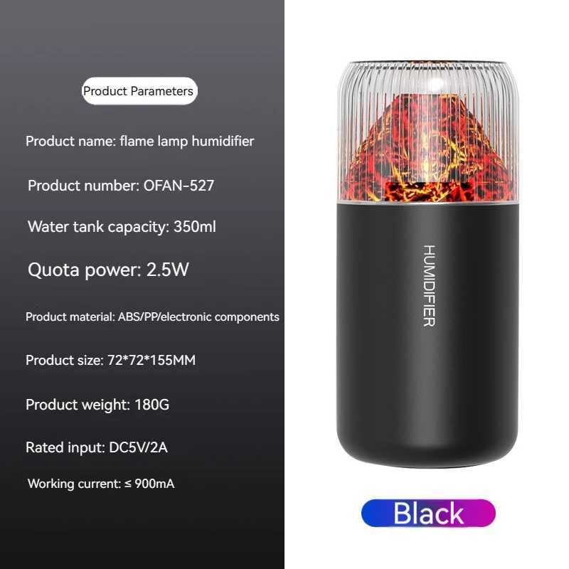 Air Humidifier Portable Mini USB Ara Diffuser With Cool LED Light Mist For Bedro He Car Plants Purifier Humificador 350ml C251204