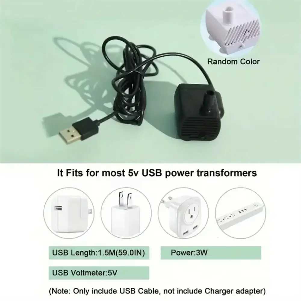 Crystal-Clear USB-Powered Cat Water Fountain with Auto-Circulation for Fresh Hydration M251204