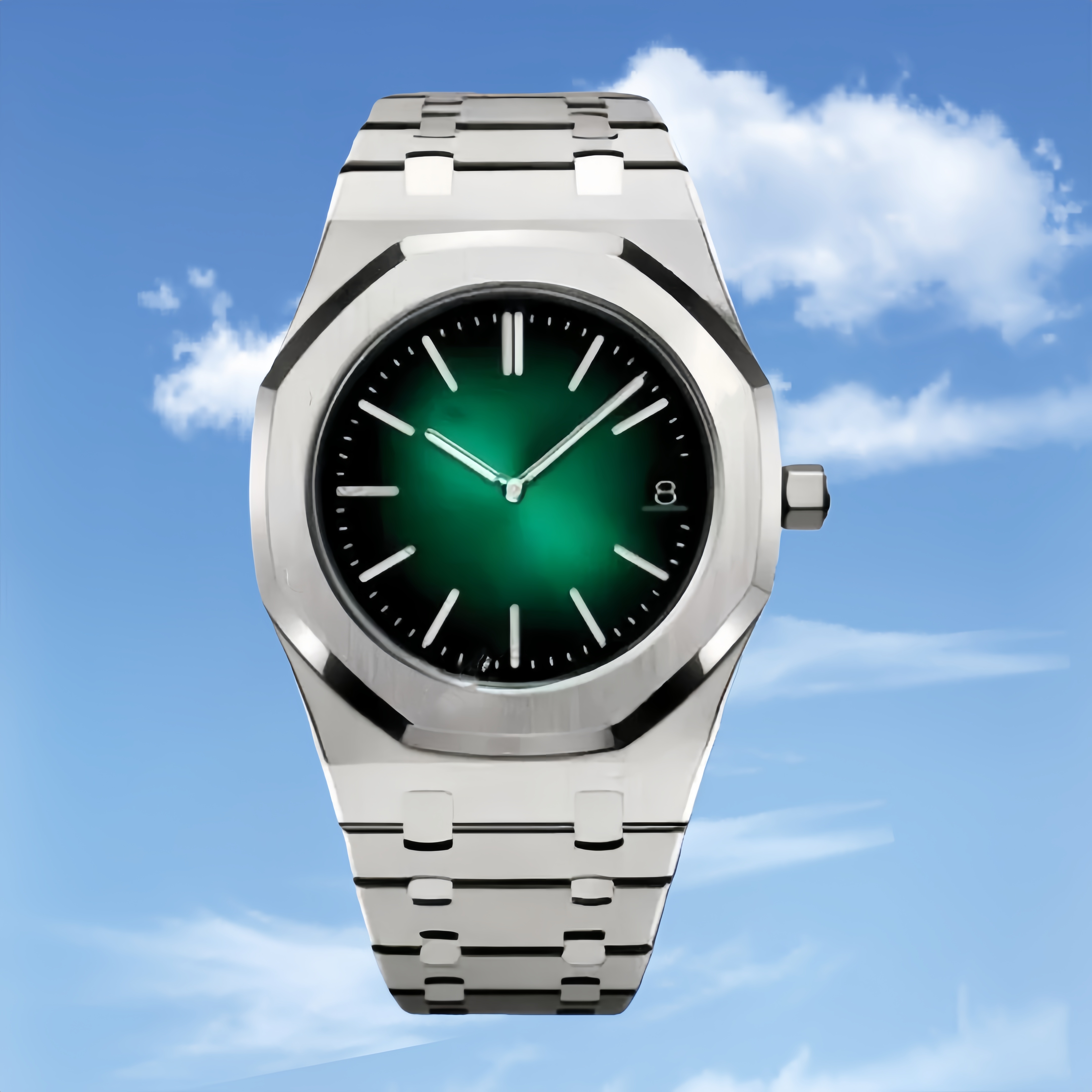 Fashionable classic watches for designer watches luxurious 41mm stainless steel high-quality automatic mechani night light crystal watches mens Christmas gifts