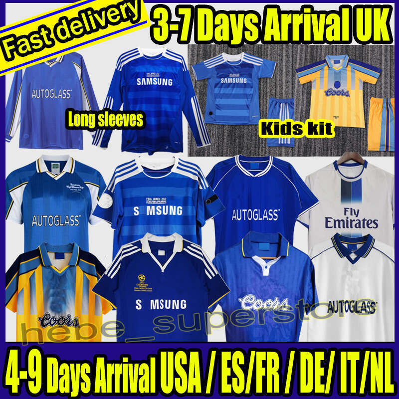 Retro CFC LAMPARD 2011 2012 RETRO soccer jerseys vintage 01 03 04 05 06 07 08 96 97 COLE ZOLA Vialli football shirts classic blue home camiseta DROGBA Maillot Kids kit