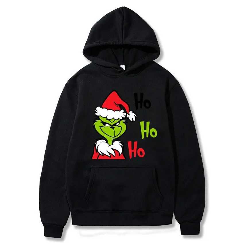 Christmas Green Goblin Hoodies Winter Casual Fleece Sweatshirt Top for Men Women J251203
